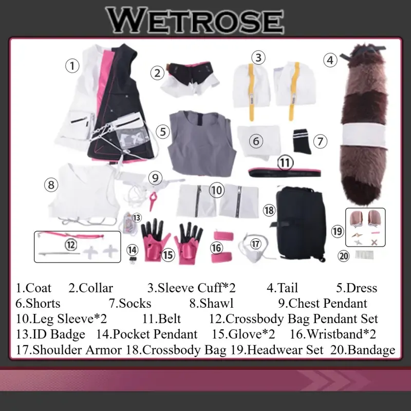 [Wetrose] Pre-Order Arknights Timeslot Game Outfit Full Set Cosplay Costume