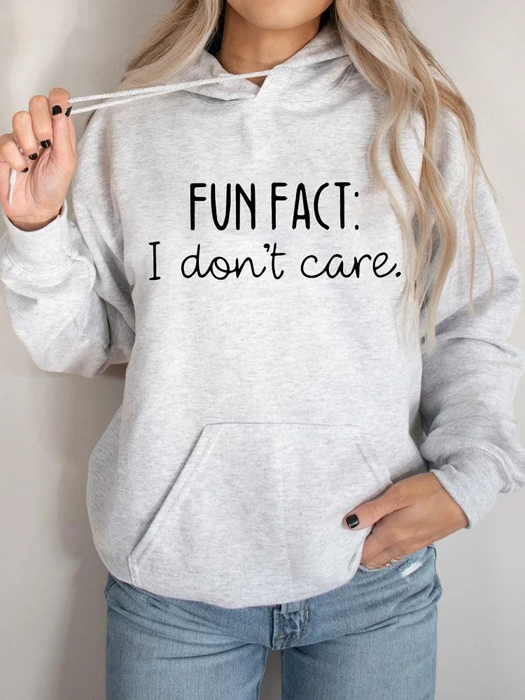 Women's Fun Fact I Don't Care Hoodie