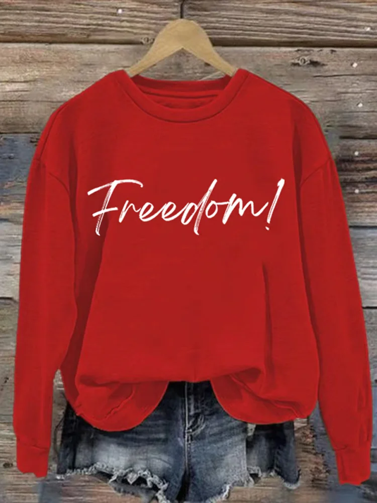 Women's Hot Events Printed Crew Neck Sweatshirt