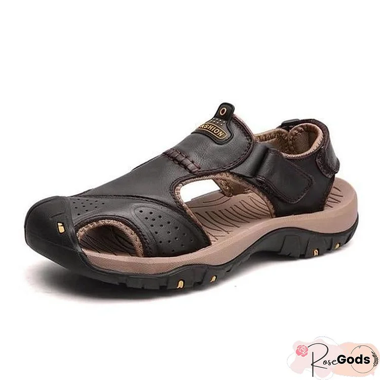 Men Soft Leather Sandals Big Size Roman Comfortable Sandal Shoes