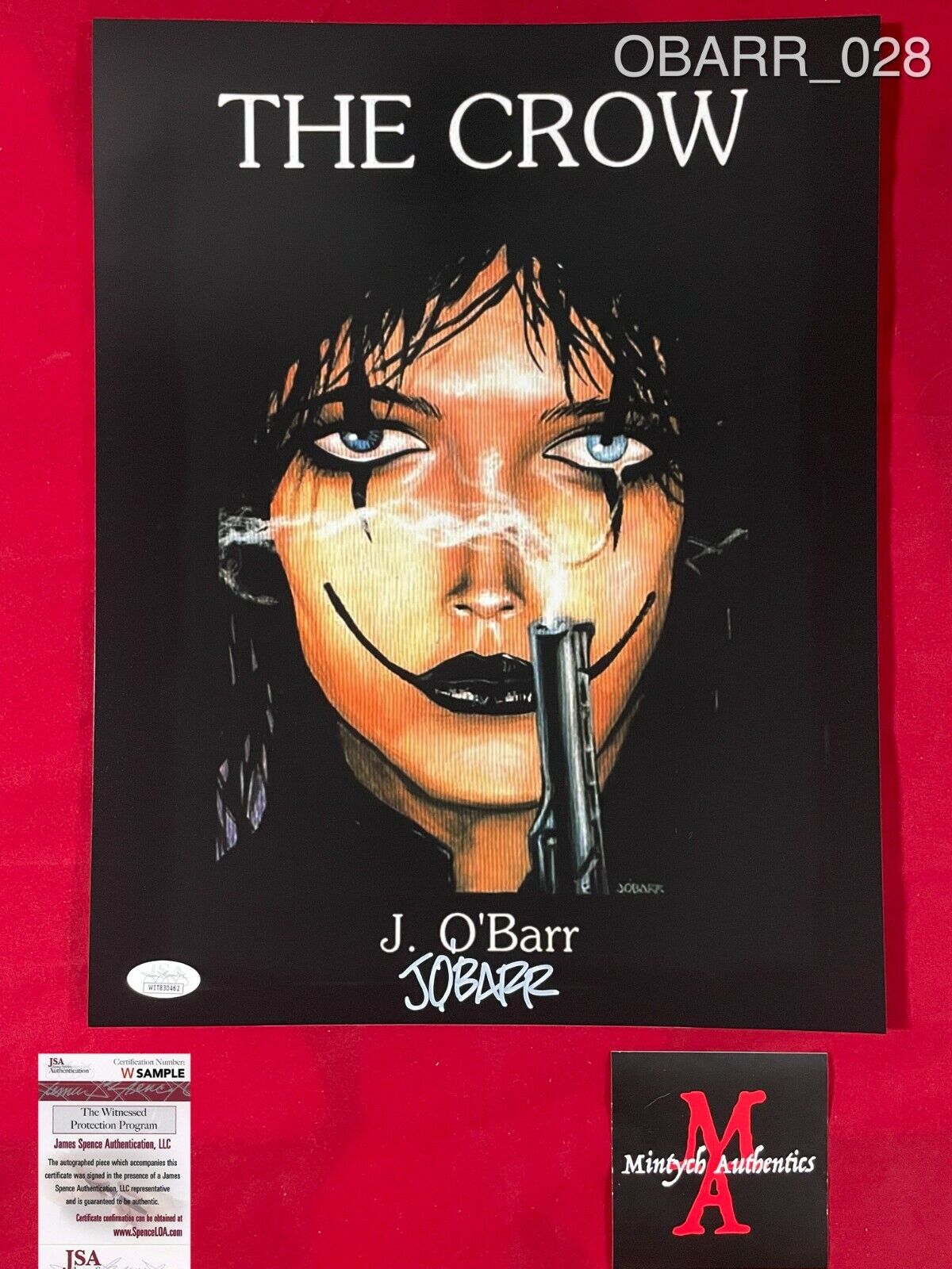 JAMES O'BARR AUTOGRAPHED SIGNED 11x14 Photo Poster painting! THE CROW! WRITER! JSA COA!