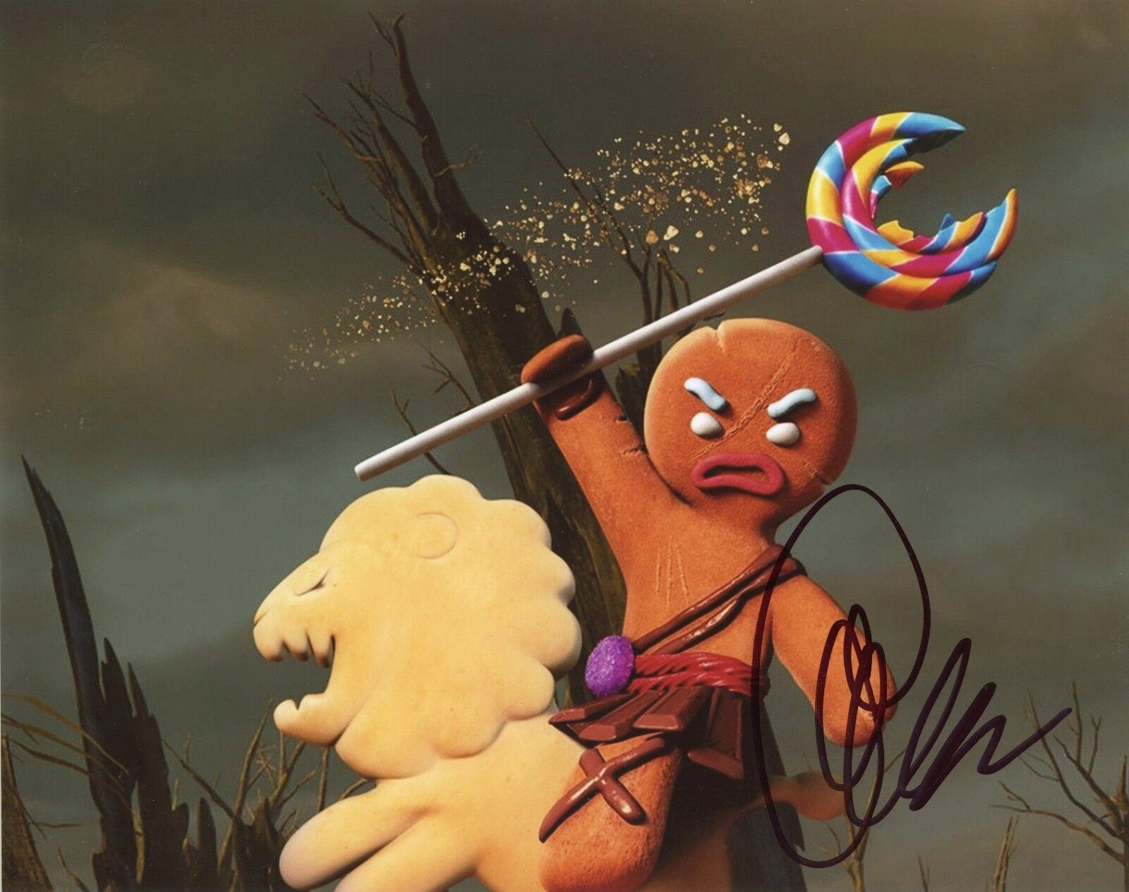 CONRAD VERNON Authentic Hand-Signed SHREK - GINGERBREAD MAN