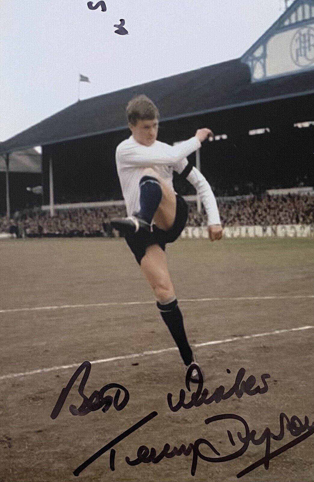 Terry Dyson Genuine Hand Signed Tottenham Hotspur 6X4 Photo Poster painting 2