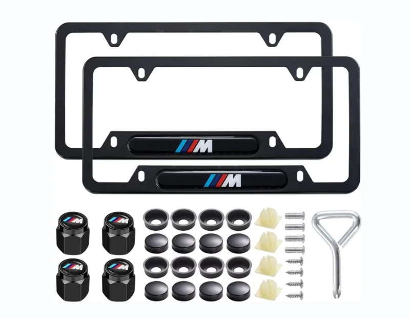 Car custom style license plate alloy modified anti-theft frame