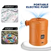 Electric Air Pump 4300Pa Mini Air Pump for Air Boat Swimming Ring (Orange)