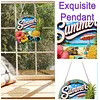 DIY Summer Pineapple Beach Diamond Painting Pendant(Single Sided)