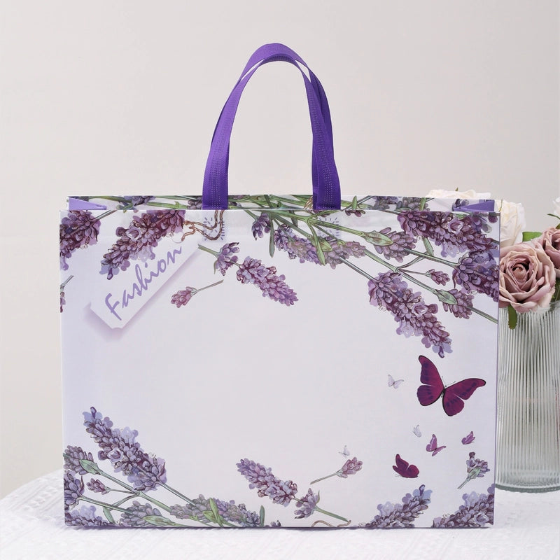 New Internet Celebrity Non-woven Handbag Clothing Shoe Shop Bag Women’s Clothes Gift Shopping Packaging Bag Printed LOGO