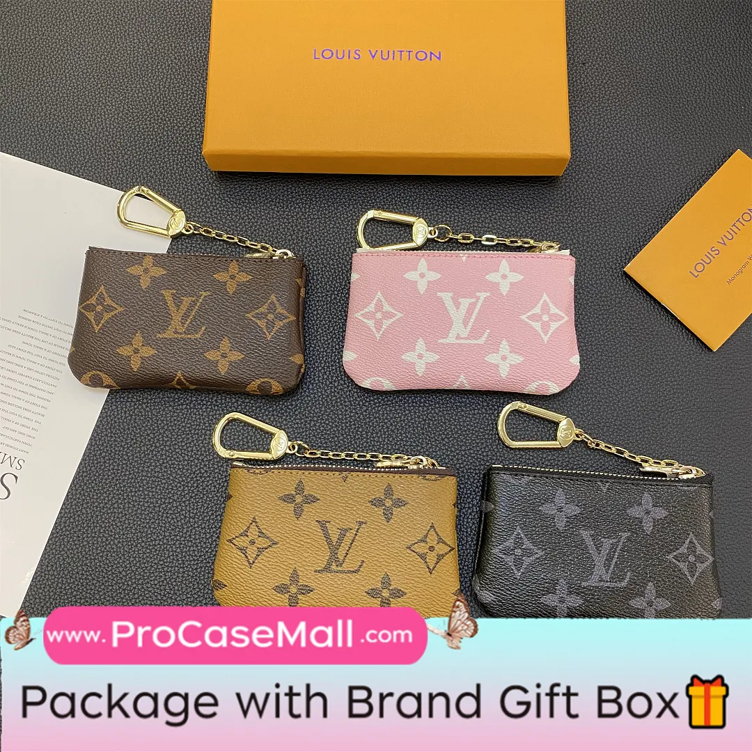 Louis Vuitton Monogram Canvas Leather Coin Purse Checkerboard Wallet