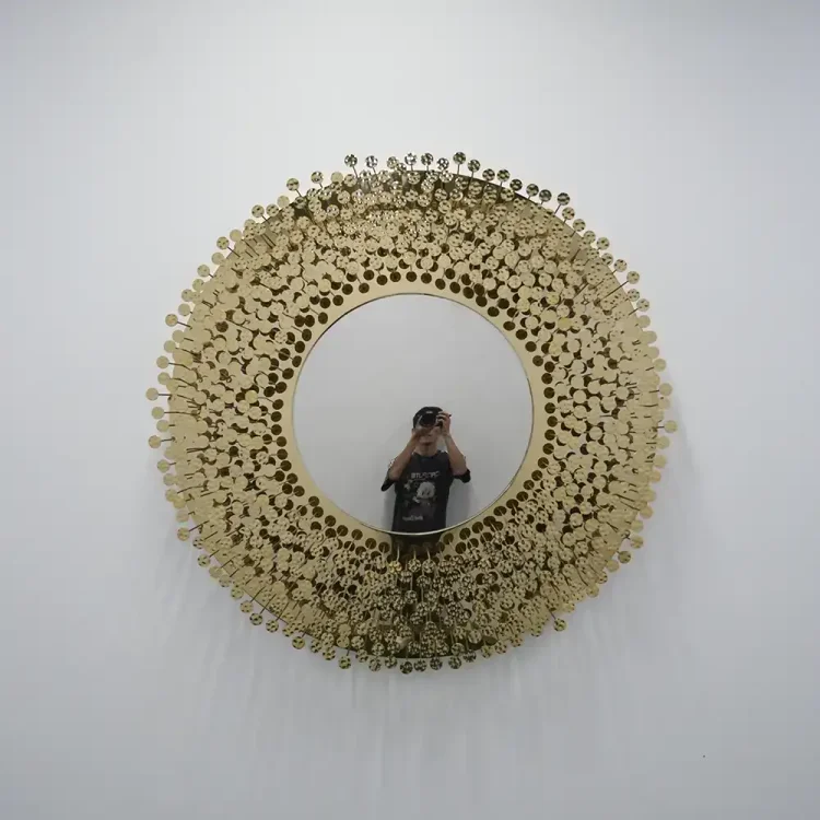 1200mm Gold Stainless Steel Wall Sculpture 