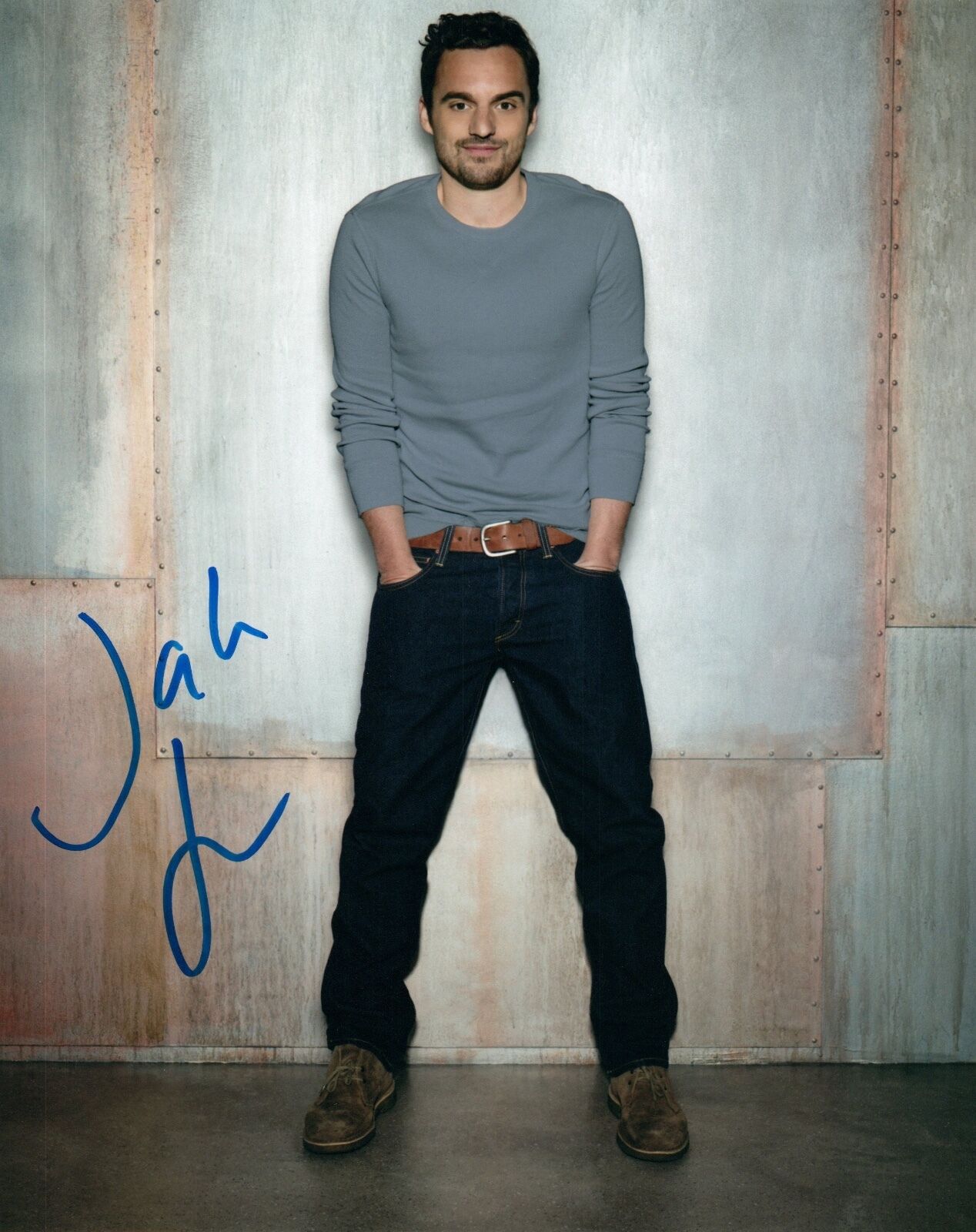 Jake Johnson Signed Autographed 8x10 Photo Poster painting New Girl Lets Be Cops COA VD