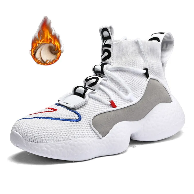 Nine o'clock Stylish Couple Casual Shoes Non-Leather Breathable Male Sneakers Outdoor Quality Anti-skid Footwear Big Size 35-50