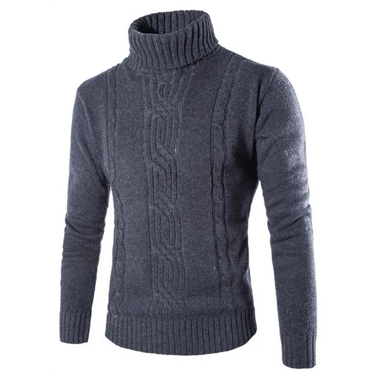 BrosWear Turtleneck Twist Sweater