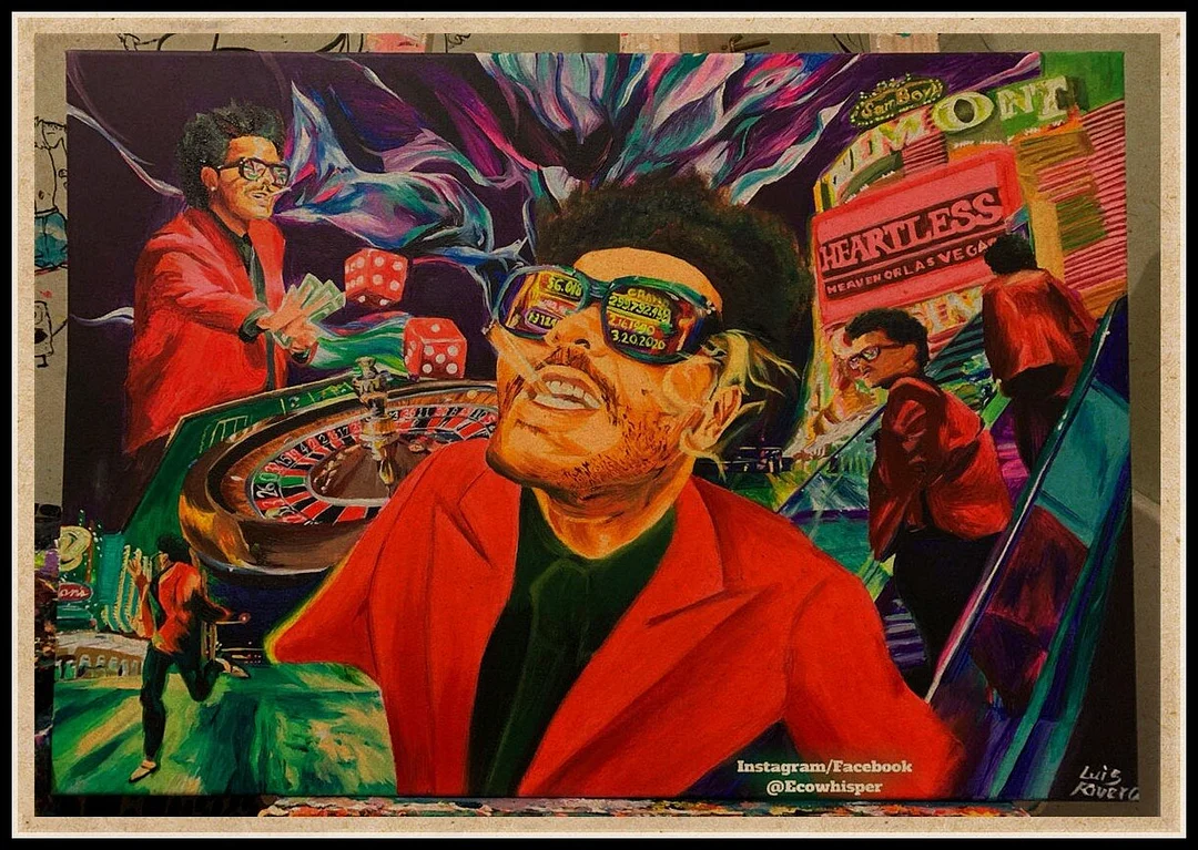 Athvotar Rapper Posters Hip Hop The Weeknd Wiken Potted Brother Quality Vintage Kraft Paper Painting Poster Living Room Wall Decor 703-1