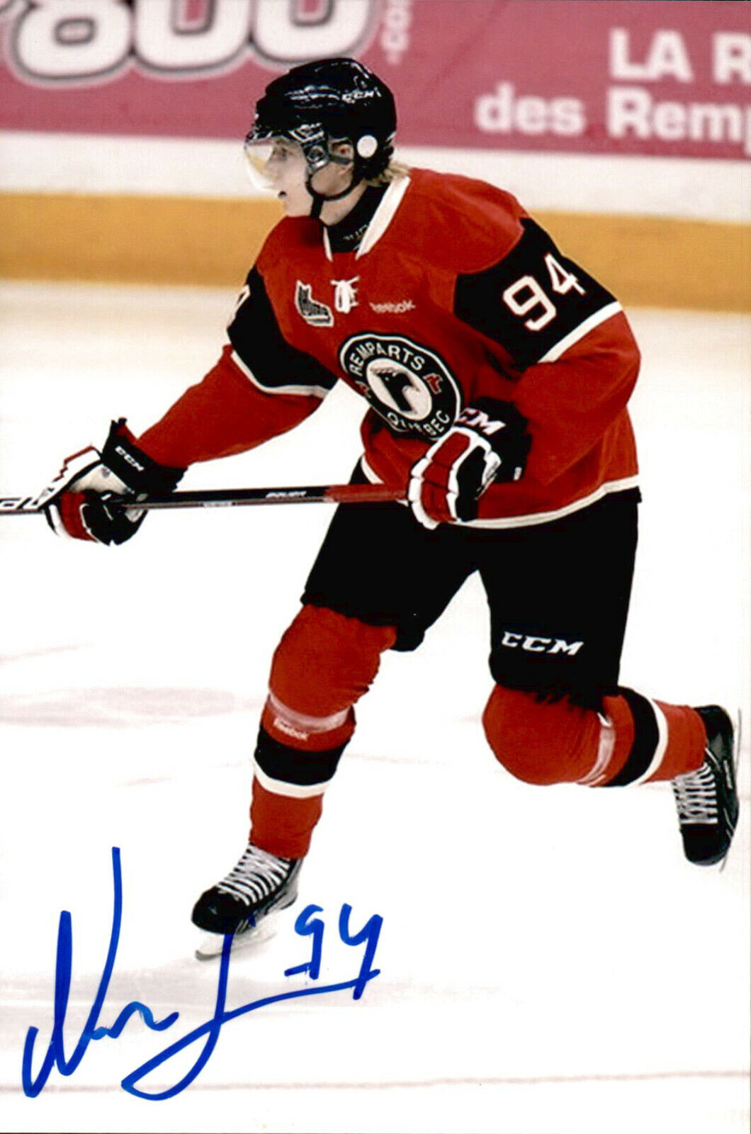 Nick Sorensen SIGNED 4x6 Photo Poster painting QUEBEC REMPARTS / ANAHEIM DUCKS #4