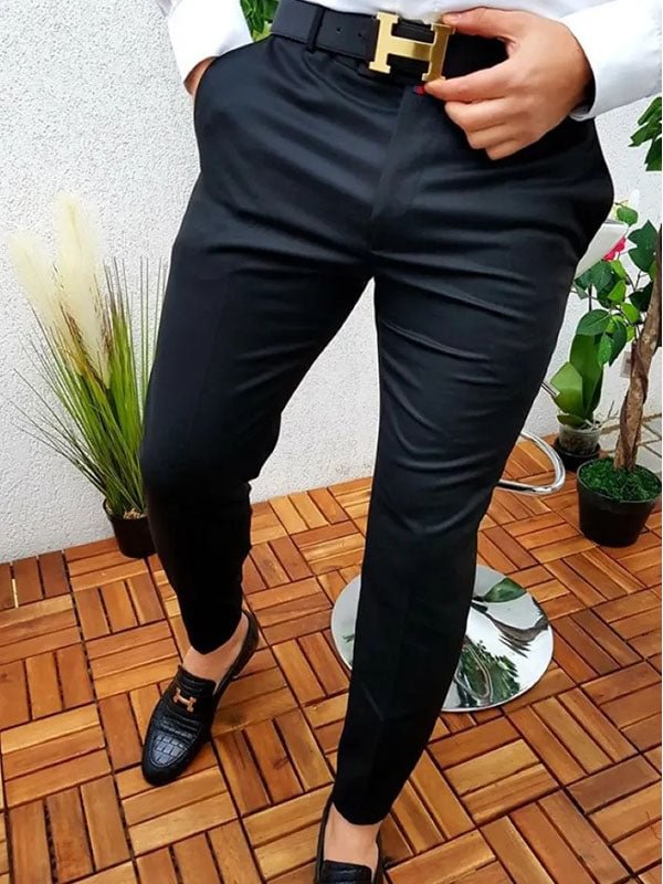 Men's Casual Retro Business Suit Pants