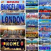 Car Plate License - Random Metal  Sign Mystery Box Surprise Box 10pcs - /20pcs - /30pcs - /50pcs - 
