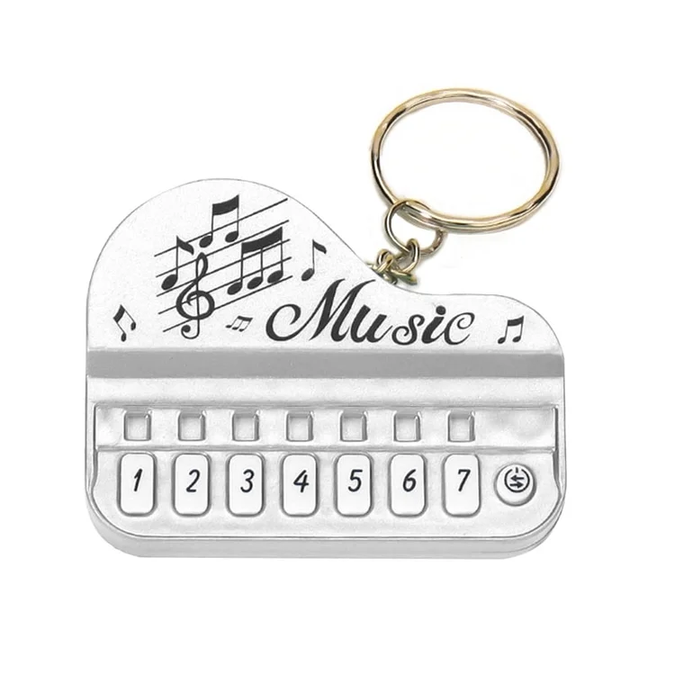 Creative Mini Electronic Piano Keychain Pendant Light-emitting Music Toys Small Piano Small Gifts