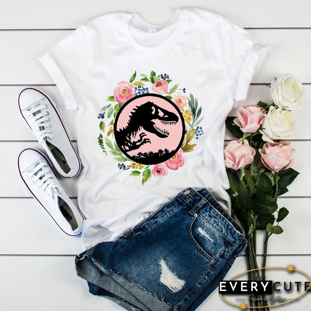 Women Mama Mom Dinosaur Print Mother Clothing Tees Tops Graphic Female Ladies Womens Lady T-Shirt Tumblr T Shirt T-Shirts