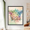 Flower Pentagram-11CT Stamped Cross Stitch 50*60cm/19.69*23.62in(Big Size)