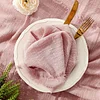 42 x 42cm Gentle Wedding Event Resturant Raw Edge Napkins