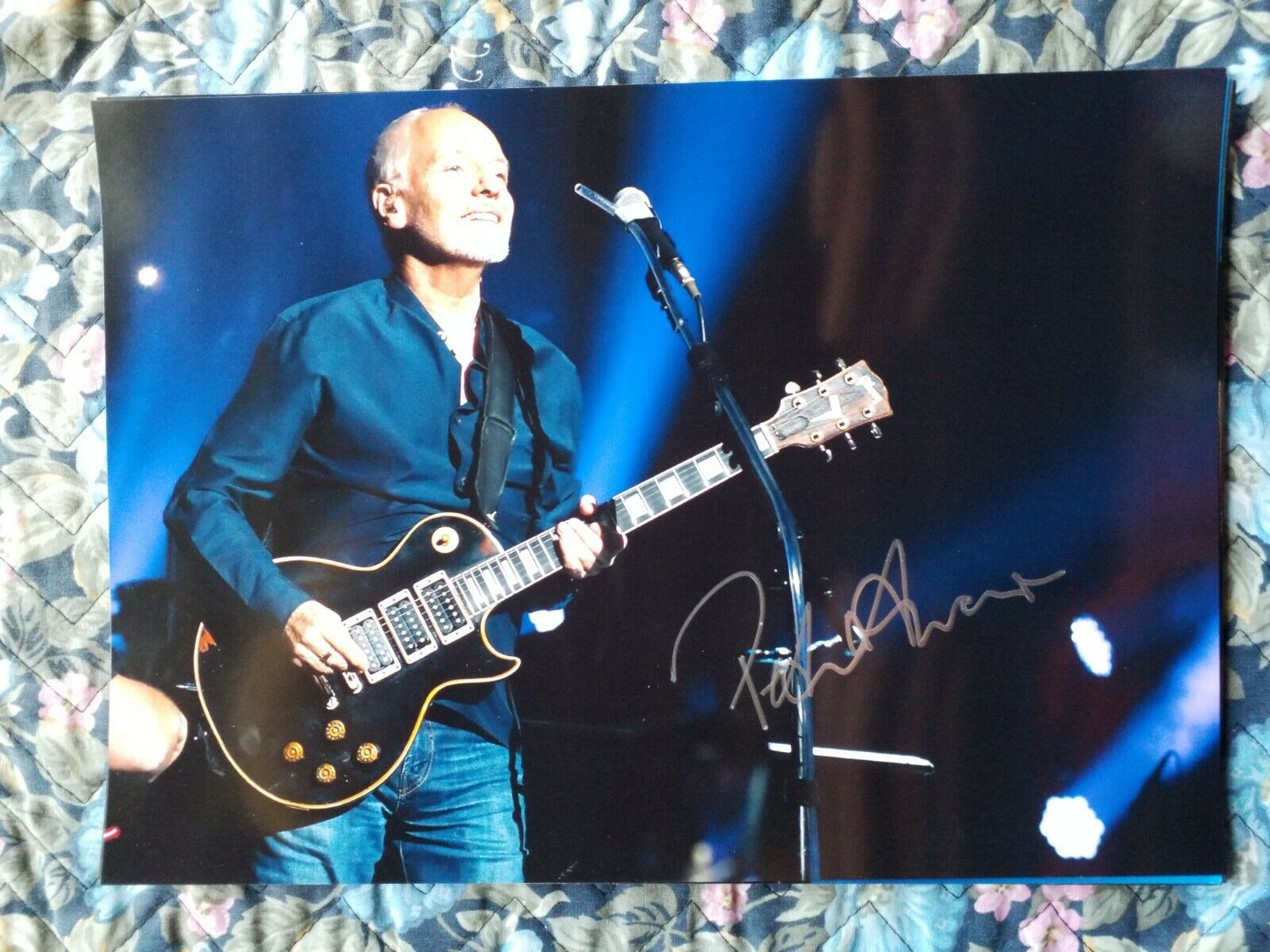 Peter Frampton Authentic Signed 8.2 X 11.5 Photo Poster painting Autograph Singer Songwriter