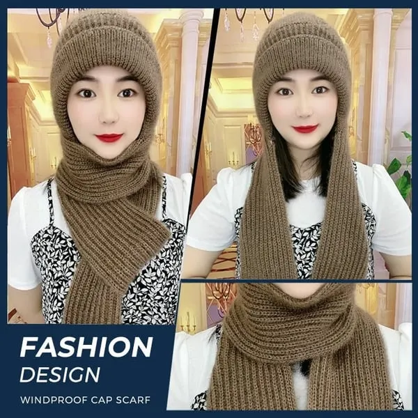 Hot Sale🔥Integrated Ear Protection Windproof Cap Scarf