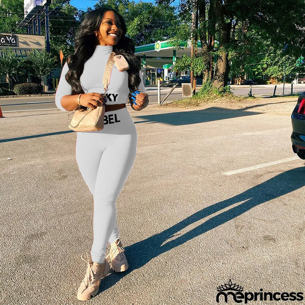 LUCKY LABEL Embroidery Long Sleeve 2 Piece Sets