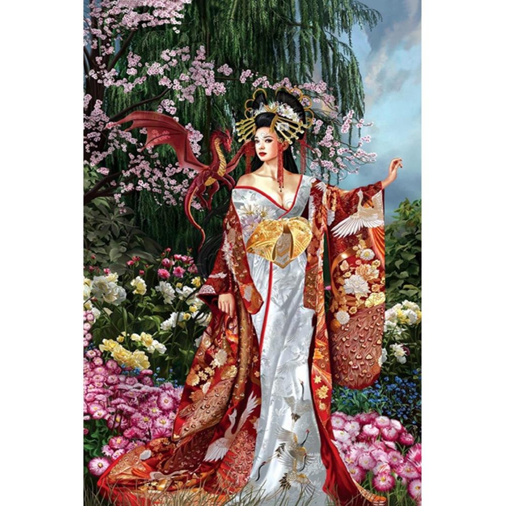 Full Round Diamond Painting Classical Oriental Beauty (40*30cm)