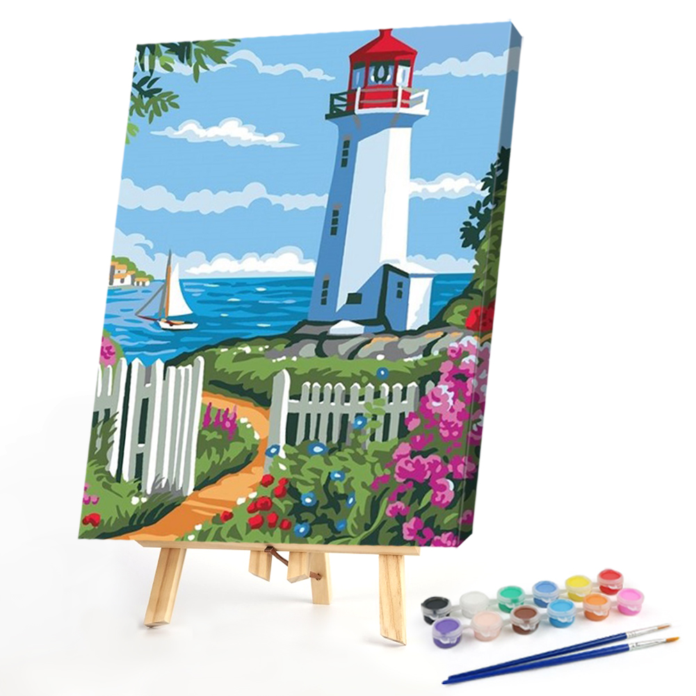 

40*50CM - Paint By Numbers - Lighthouse, 501 Original