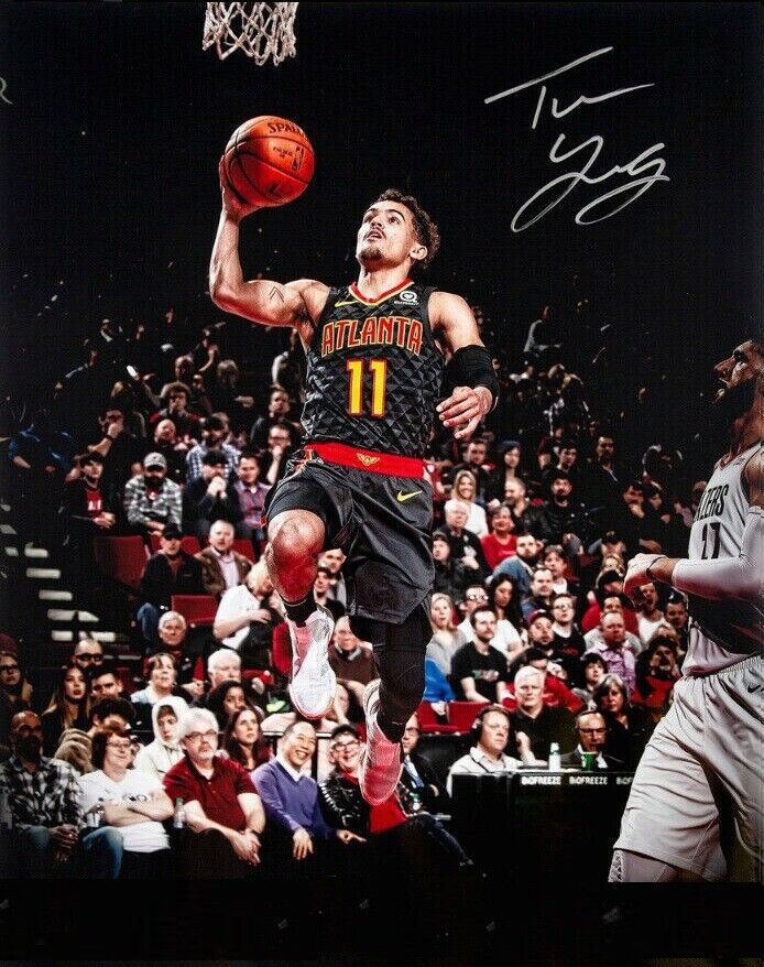 Trae Young Autographed Signed 8x10 Photo Poster painting ( Hawks ) REPRINT