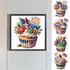 (Multi-Style)Independence Day Cake-Partial Special Shaped Diamond Painting 30*30CM