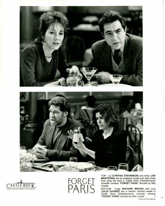 Cynthia Stevenson Joe Mantegna Forget Paris Original Press 8X10 Photo Poster painting