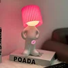 Creative lamp for little shy, creative lamp in little boy style