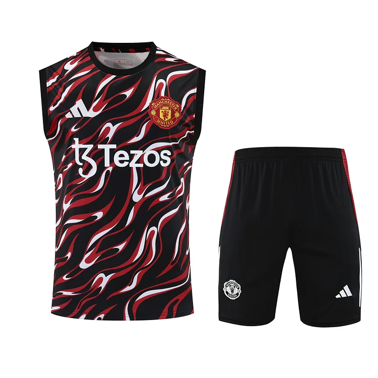 2025-26 Manchester United Training Vest - Adult Set