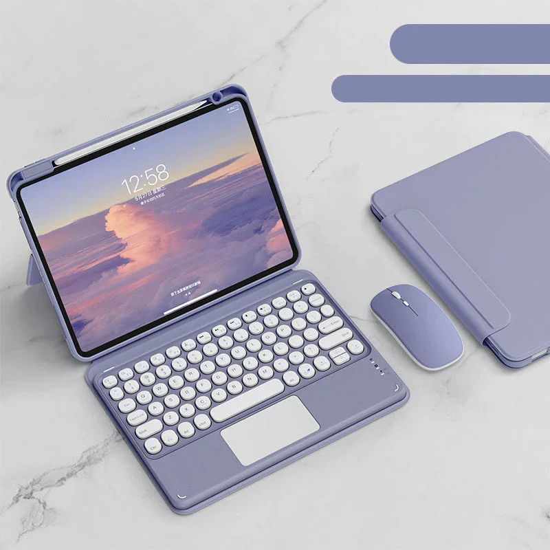 Integrated Protective Case For IPad Tablet Bluetooth Keyboard And Mouse