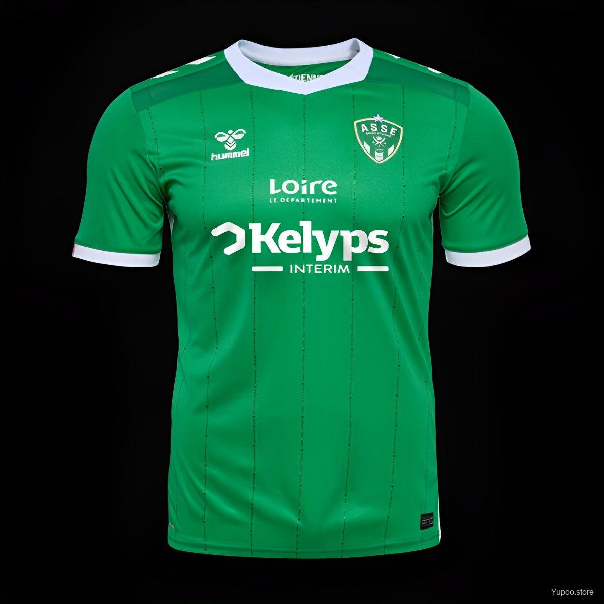 AS Saint Étienne Maillot foot 2024 2025 Domicile ASSE Maillot De Fou, site maillot de foot pas cher