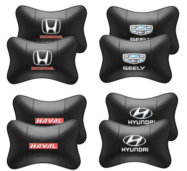 Car Genuine Leather Neck Pillow