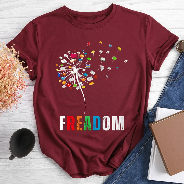 🔥New In - Dandelion Freadom Gift For Book Lovers T-shirt