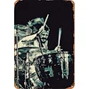 John Bonham - Panneaux en &eacute;tain m&eacute;tallique(20*30cm/30*40cm) - Musique