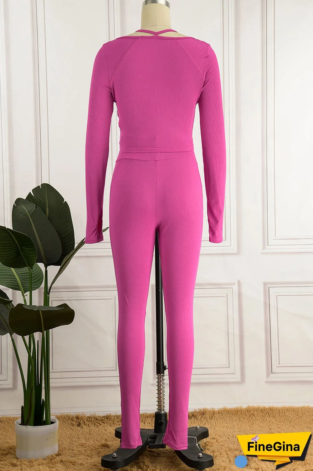 Yellow Casual Street Solid Patchwork Square Collar Long Sleeve Two Pieces