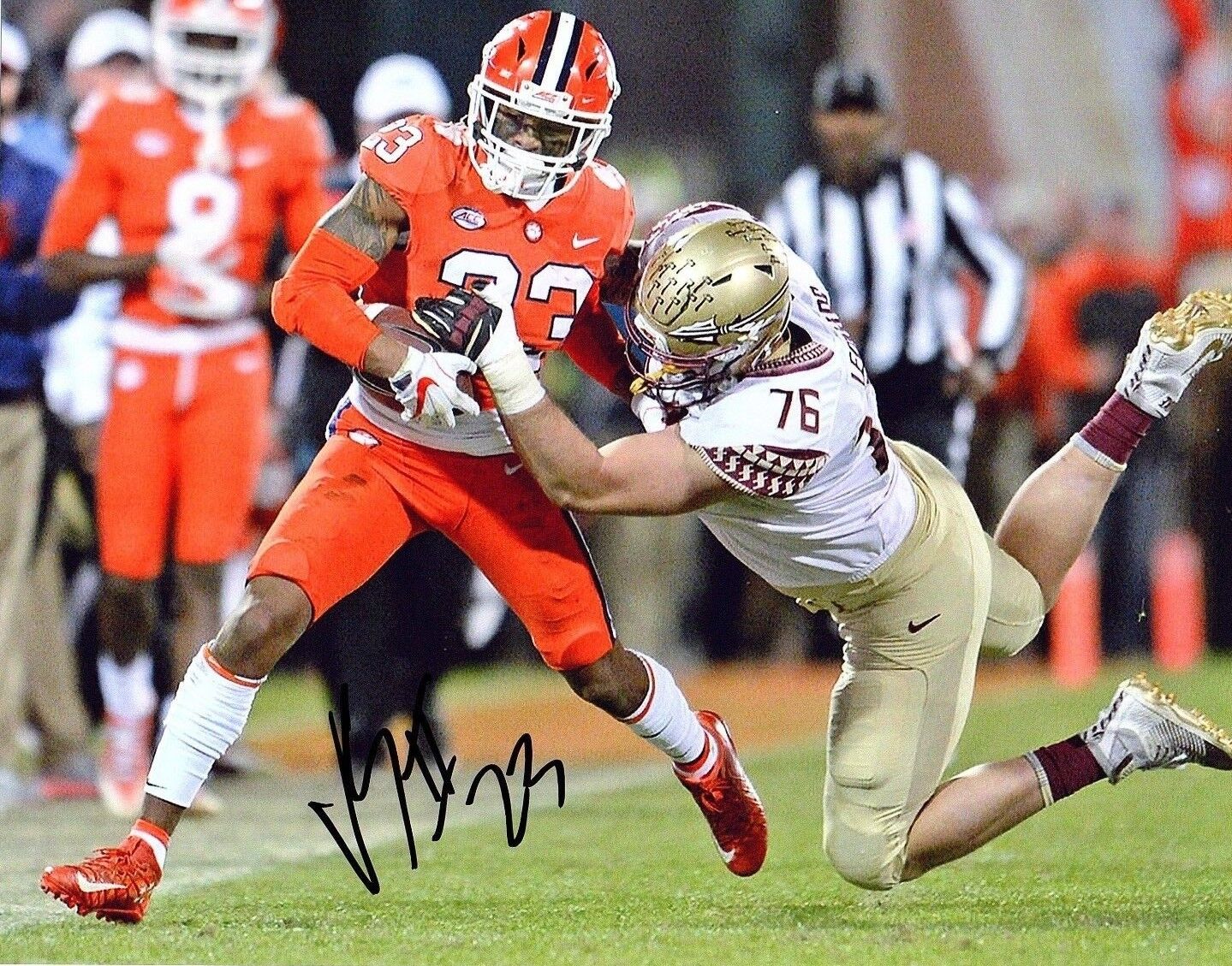 Van Smith Clemson Tigers signed autographed 8x10 football Photo Poster painting COA b