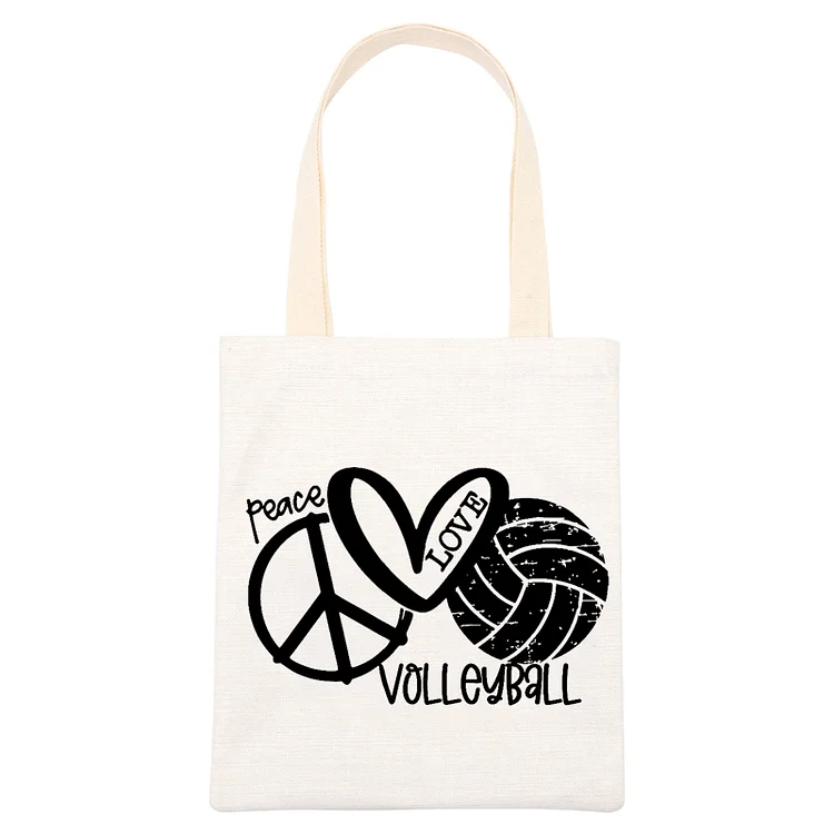 AL™ Peace Love Volleyball Printed Shoulder Bag-Annaletters