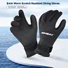 5mm Five Finger Dive Gloves Anti Slip Water Gloves for Diving Snorkeling Surfing