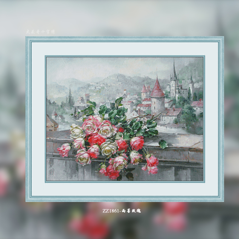 [ZZ1861-Rain Ink Rose]  Painting Fairy Cross Stitch