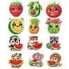 12PCS DIY Diamond Art Refrigerator Sticker Kits for Home Decor (Fruit)