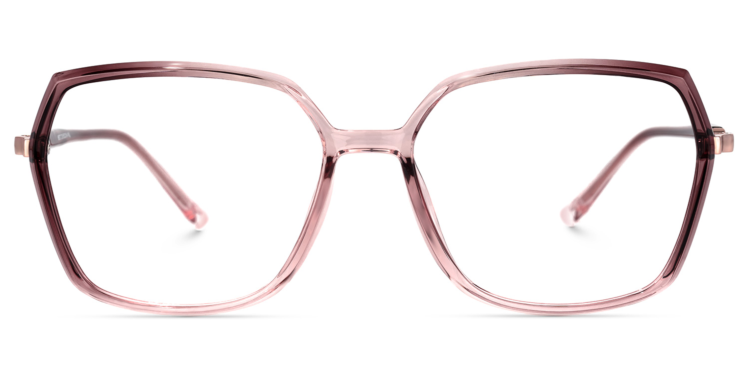 Lahela Rosa Kristall Quadratisch Brille Rosa