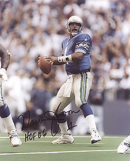 WARREN MOON SEATTLE SEAHAWKS HOF 06 SIGNED 8x10