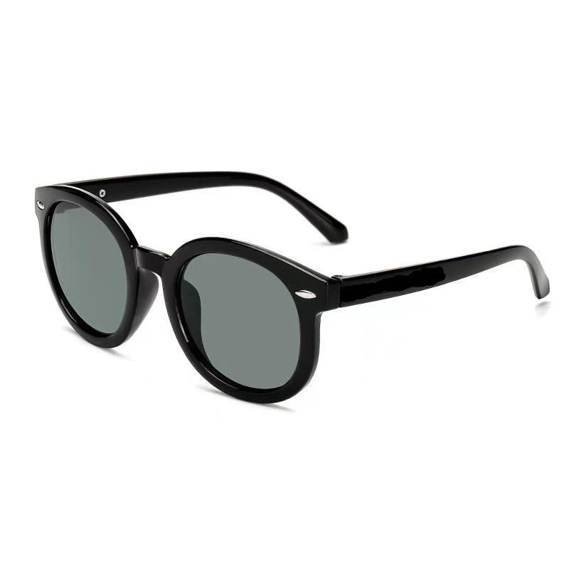 Minimalist Round Pc Round Frame Full Frame Kids Sunglasses