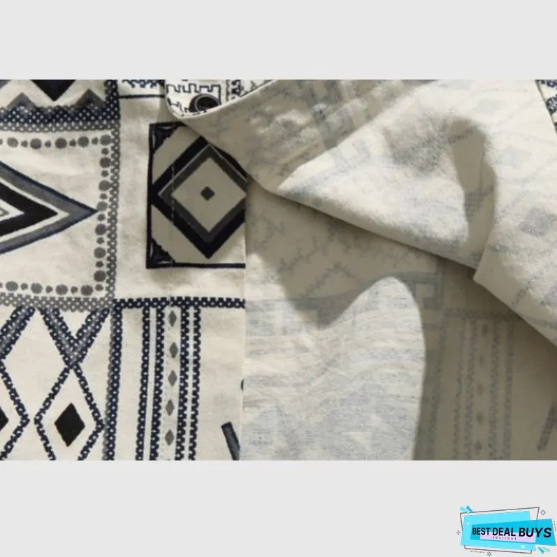 Geometric Print Shirts