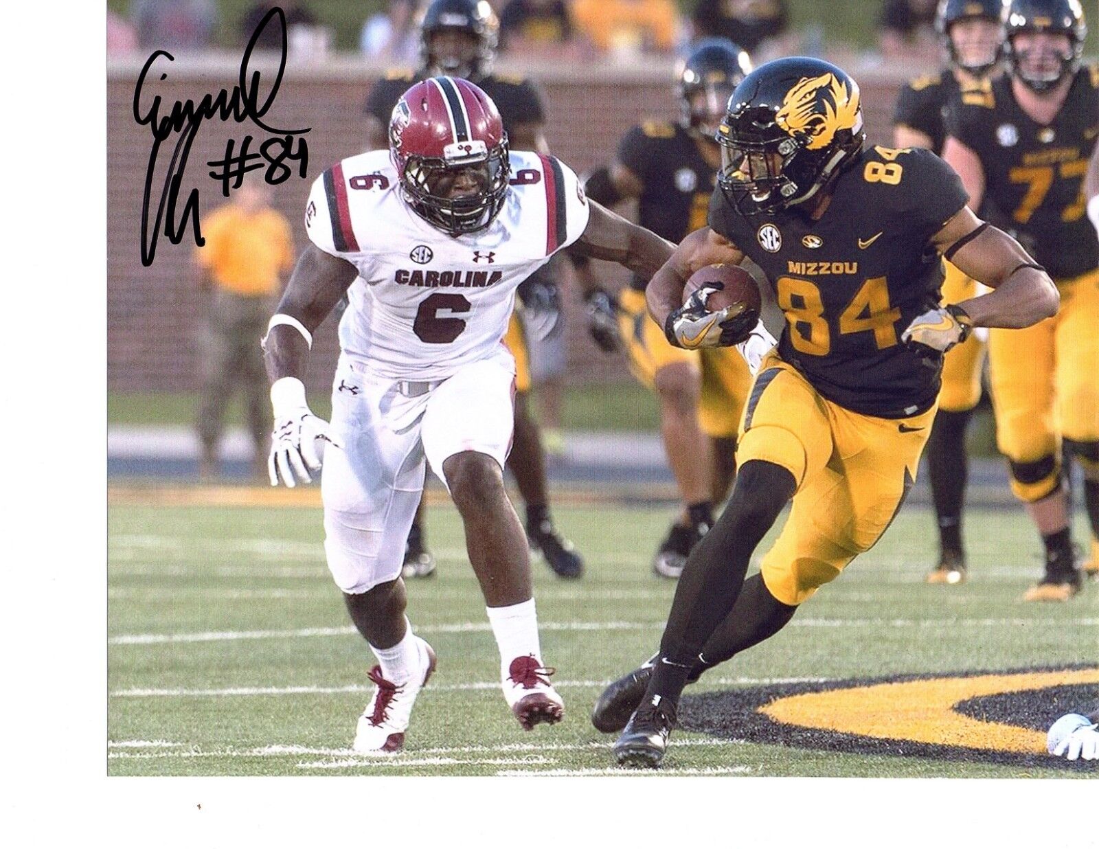 Emanuel Hall Missouri Tigers Signed autographed 8x10 football Photo Poster painting Mizzou!